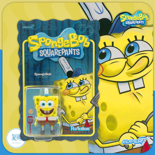现货 Super7 海绵宝宝 挂卡 派大星 蟹老板 章鱼哥 复古 Spongebob 商品图4