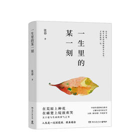 一生里的某一刻 张春著 关于爱与生命的勇气之书 豆瓣年度文学入围新京报年度好书 中国现当代文学散文小说