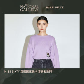 Miss Sixty2020冬季新款英国国家美术馆联名系列印花刺绣毛织衫604RJ2780000