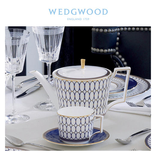 【WEDGWOOD】威基伍德 金粉年华 1壶2杯2碟 骨瓷咖啡壶杯碟欧式 商品图1