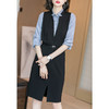剩S 芳外气质修身背心裙显瘦开叉无袖V领连衣裙女 商品缩略图0