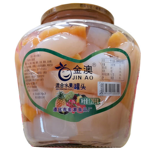金澳黄桃/混合水果罐头1250g（0200110/0200111） 商品图1