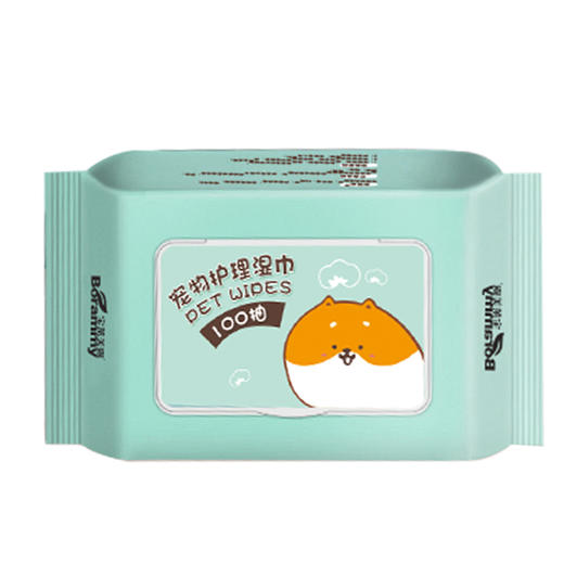 厂家直销 宝莱美露宠物湿巾纸100抽 无酒精无刺激犬猫通用 商品图6