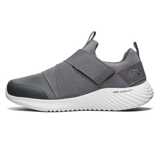 skechers斯凯奇男士魔术贴一脚蹬鞋轻便透气网布休闲运动鞋52512