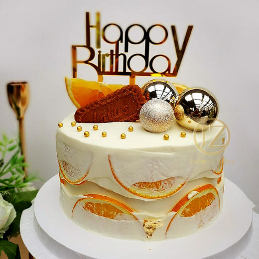 【甜久荟-诚（橙）心诚（橙）意】动物脂奶油鲜奶蛋糕 低糖 鲜果 商品图0