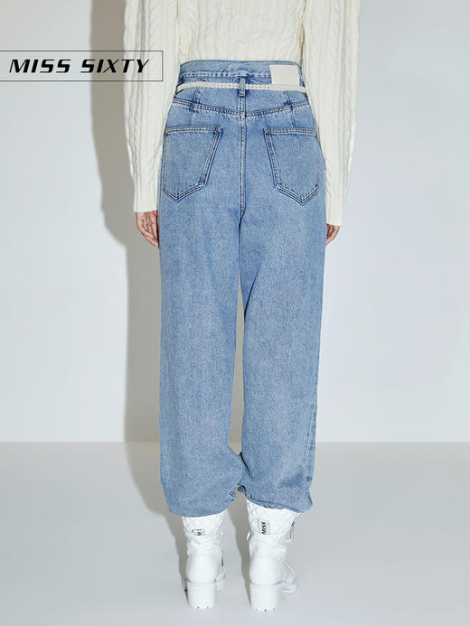 Miss Sixty2020冬季新款英国国家美术馆联名系列高腰阔腿牛仔裤604JJ2720000 商品图3
