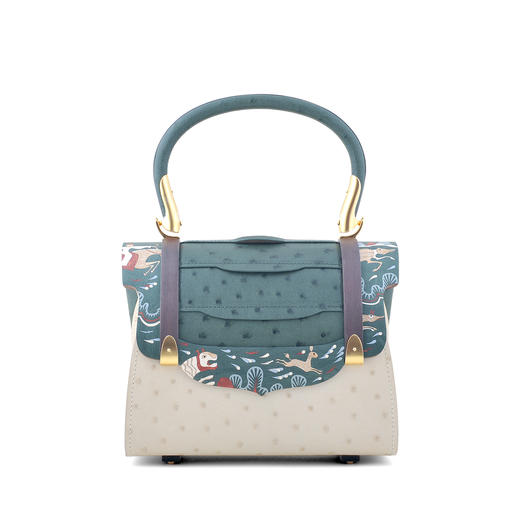 镶嵌“逐鹿纹”主题凌波包（鸵鸟皮） 商品图8