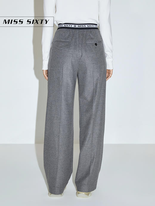 Miss Sixty2020冬季新款羊毛混纺高腰宽松阔腿裤女604PJ3100000 商品图1