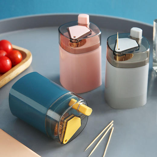 按压式牙签盒2个装（送500支牙签）·ts 商品图2