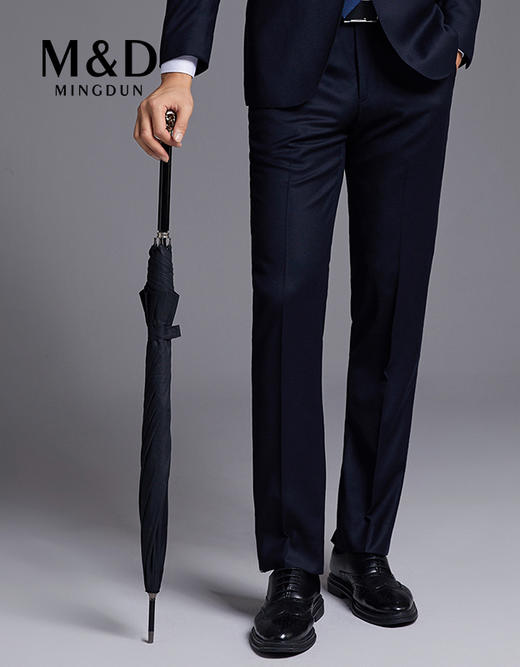 名盾男士西裤商务正装舒适纯羊毛套装西裤修身西服裤 商品图0