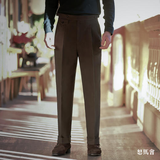 Hardy Minnis Eskdale Moleskin 鼹鼠皮高克重棉意式工艺裤装 商品图0