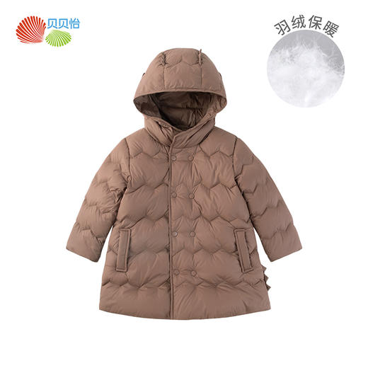 贝贝怡男女童休闲轻薄羽绒服外套中长款羽绒服204S2720 商品图6