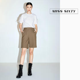 Miss Sixty2020冬季新款天使系列高腰直筒休闲短裤女604PJ5430000