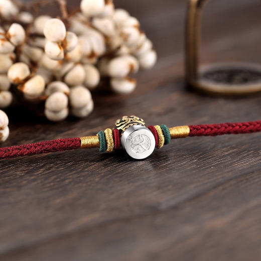 醍醐x弗影 藏式印章手绳 手链 红黑2款可选 商品图2