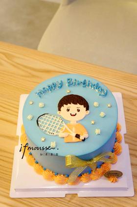 「男孩」手绘网球男孩