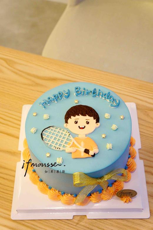 「男孩」手绘网球男孩 商品图0