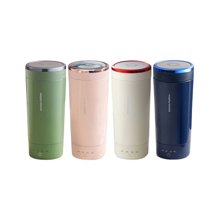 摩飞便携式烧水壶 旅行保温电热水杯 316不锈钢烧水杯随行办公加热电水壶