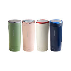 摩飞便携式烧水壶 旅行保温电热水杯 316不锈钢烧水杯随行办公加热电水壶