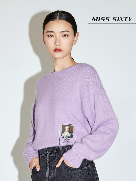 Miss Sixty2020冬季新款英国国家美术馆联名系列印花刺绣毛织衫604RJ2780000 商品图2