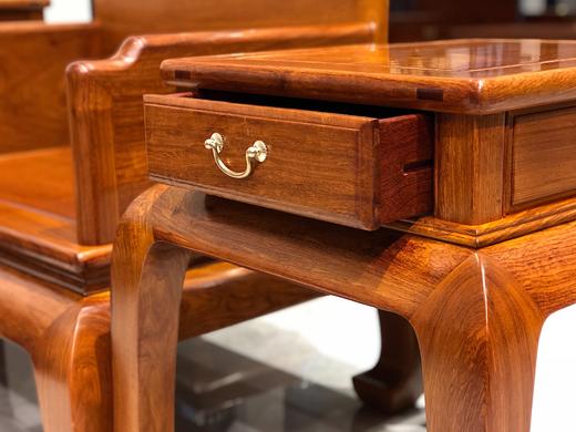 红桥红  家具严选  缅甸花梨（大果紫檀）  【弯腿 三围独板沙发 十三件套】 商品图8