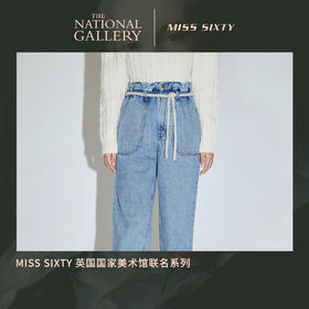 Miss Sixty2020冬季新款英国国家美术馆联名系列高腰阔腿牛仔裤604JJ2720000