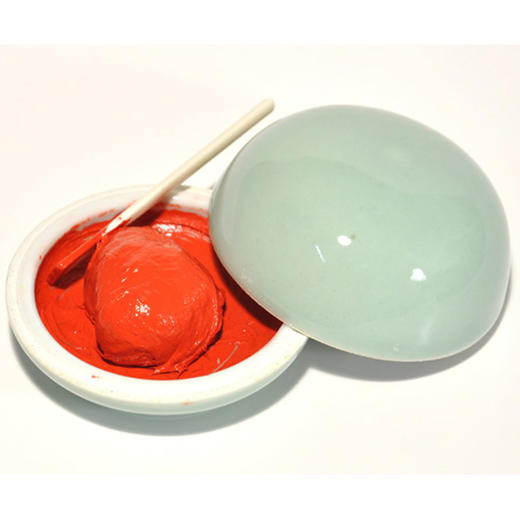 【西泠印社】印泉书法国画篆刻印泥 朱砂色（二两） 商品图1