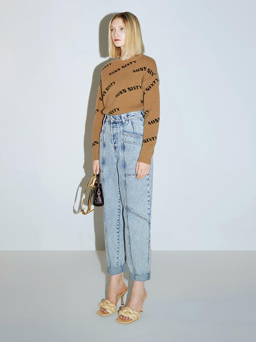 Miss Sixty2020冬季新款羊毛混纺字母毛织套头衫女604RJ0920000 商品图1