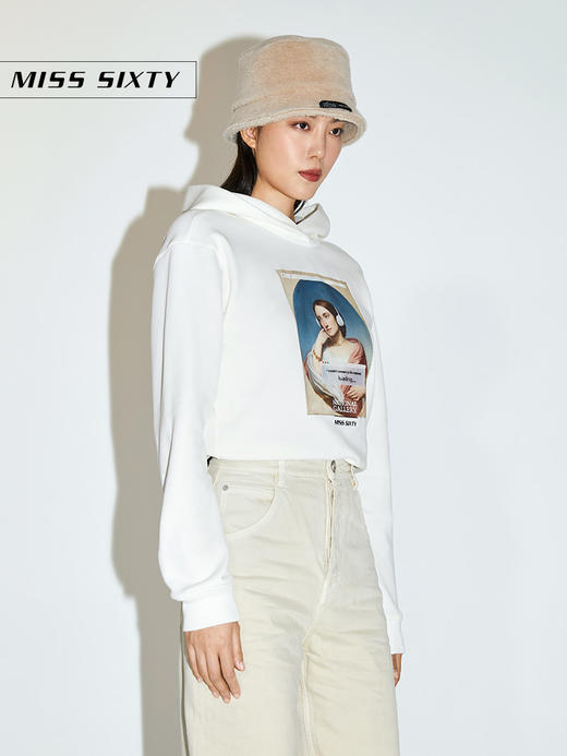 Miss Sixty2020冬季新款英国国家美术馆联名系列印花连帽卫衣604TJ2820000 商品图4