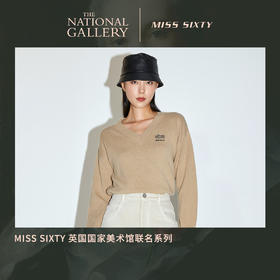 Miss Sixty2020冬季新款英国国家美术馆联名系列羊毛V领毛织衫女604RJ2750000