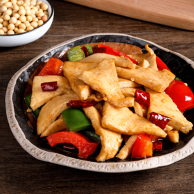 2袋千叶豆腐【冷冻发货】非转基因大豆蛋白植物肉 400克