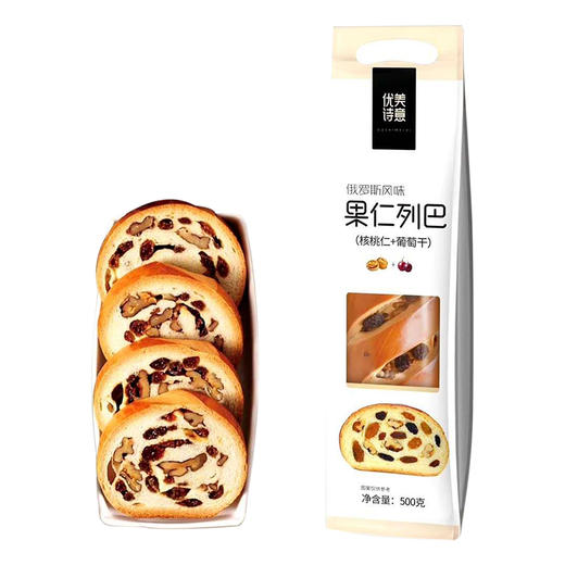 新疆俄罗斯风味果仁白列巴500g 商品图0