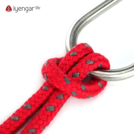 艾扬格Life 升级版 瑜伽 墙绳 上长 红色 下短 灰色 普纳总院标准 商品图3