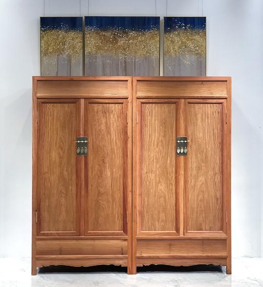 红桥红  家具严选  缅甸花梨（大果紫檀）  【208 经眼录款 方角中式衣柜】 商品图0