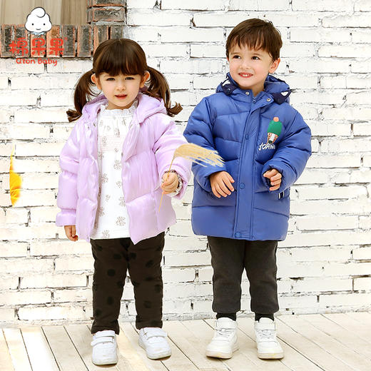 棉果果冬季男童中长款羽绒服M412102920654 商品图1