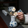 手绘山茶花茶道六君子百搭花插花器 商品缩略图1