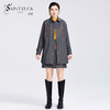 SAINT L’UCK/圣媛女装 冬季新品衬衫式斜纹金葱毛呢棉服外套SA320Q52 商品缩略图0