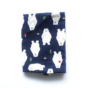 HUJI祤集A6书衣插画苹果白熊