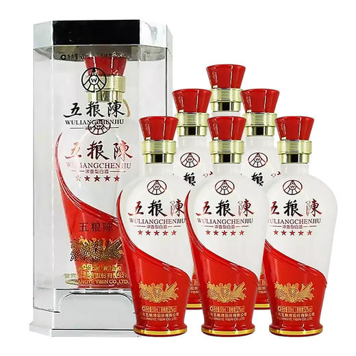 【长期有货】五粮陈5星 42度浓香型白酒 整箱6瓶*500ml包邮 商品图0