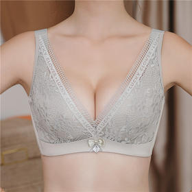 【收副乳聚拢文胸罩】厚薄款聚拢调整型文胸性感收副乳蕾丝胸罩无钢圈四排扣
