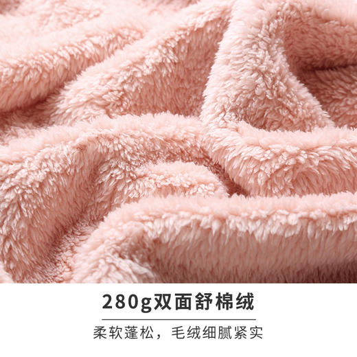 HSIA遐新款撞色翻领拉链舒棉绒家居服套装加绒加厚保暖睡衣女秋冬 商品图4