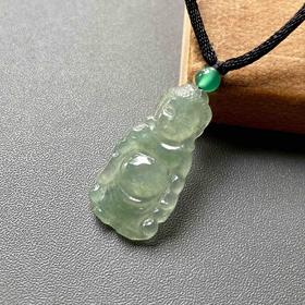 冰种淡晴水翡翠阿弥陀佛