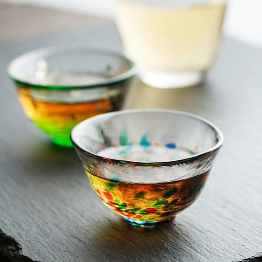 【日本进口】津輕五彩四季手工玻璃杯5件套 商品图2