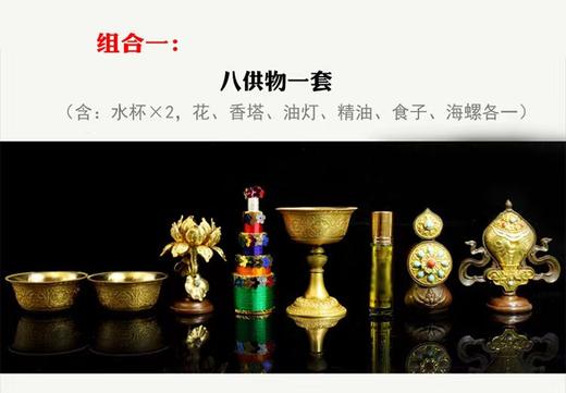 梵音苑密宗供品八供精品纯铜慧宝吉祥八供组合 商品图7