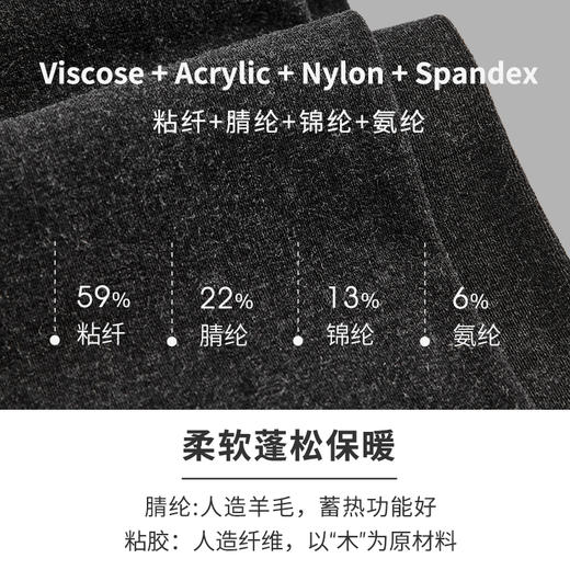 HSIA遐连裤袜女薄款中腰高弹显瘦不掉档可外穿秋冬保暖连脚打底袜 商品图2