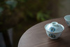 【秘影山房】【2号盖碗/忍冬灵芝纹】150ml  8.9x7.5cm手作三才盖碗泡茶碗 小茶碗釉中彩茶具功夫茶具 商品缩略图2