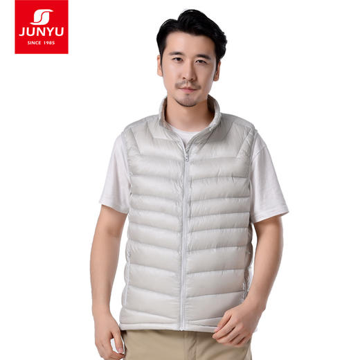 君羽 男女款 鹅绒羽绒马甲立领时尚羽绒背心 C52051/C52050 商品图1