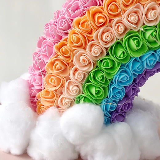 永生花生日礼物【云端彩虹桥小号】PE玫瑰花礼盒玫瑰花礼花送女生朋友花店送货上门 商品图2