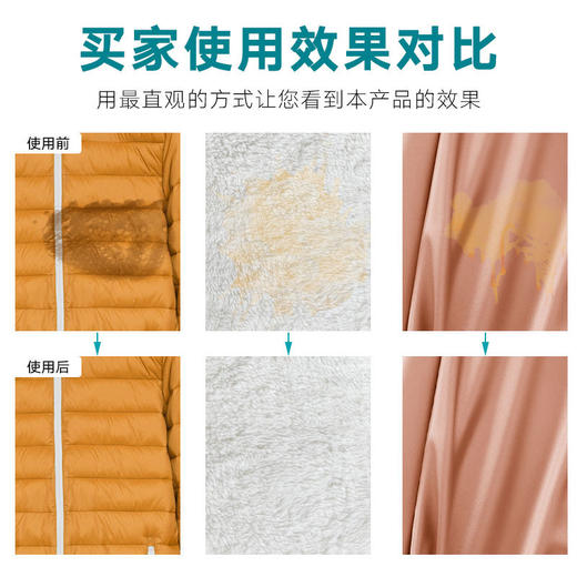 【买2送1 买3送2】优之力羽绒服干洗剂泡沫型 免水洗神器 轻轻一涂，污渍一扫而光，油污、脏污垢和水果汁快速清理 不伤衣服 不伤皮肤 商品图2