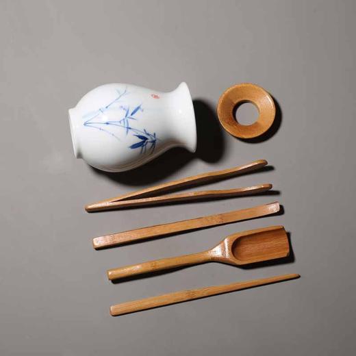 手绘德化白瓷竹子六君子 商品图2