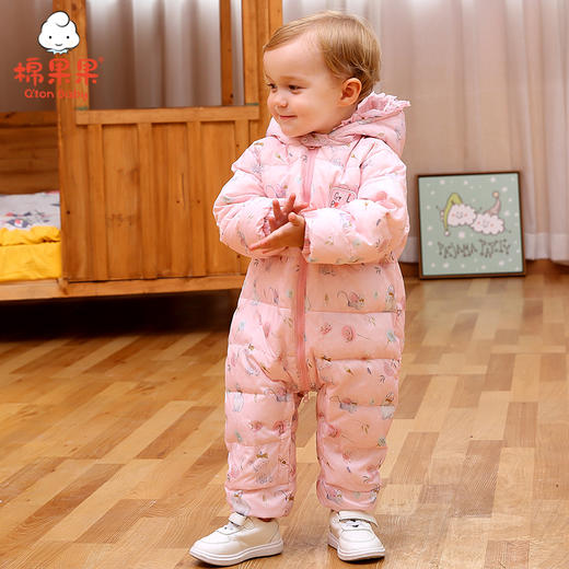 棉果果冬季女童印花羽绒连体衣M422722920696 商品图6